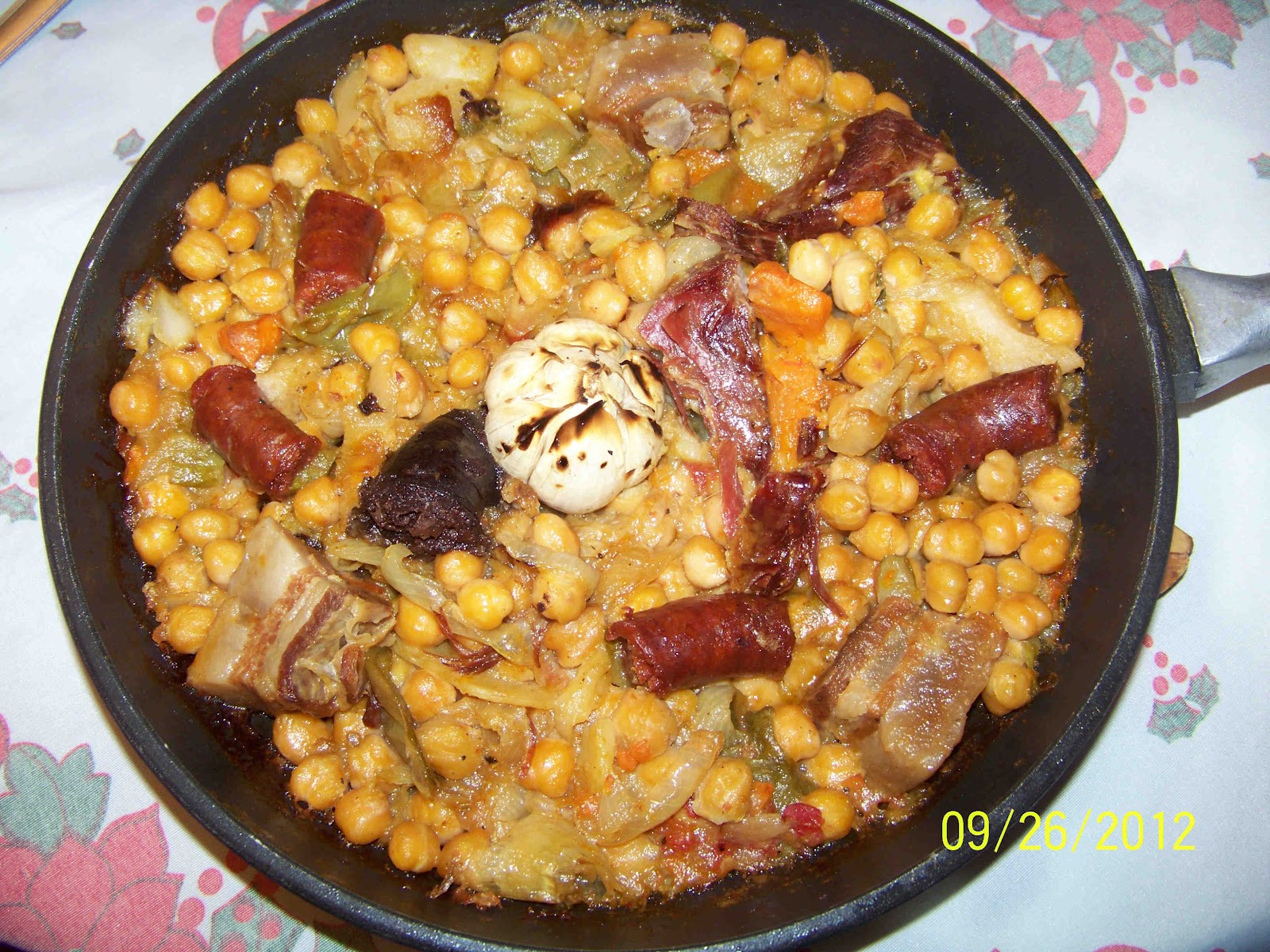 Culinaria y otras cosas Paella de garbanzos