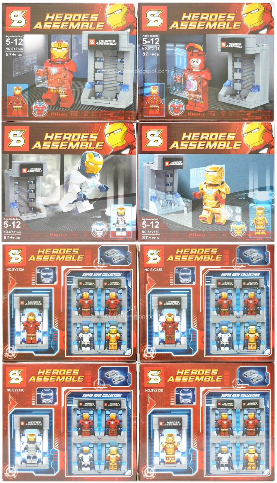 lego iron man laboratory sy305