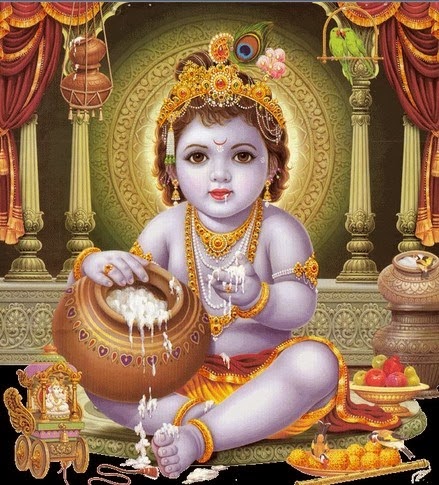 Lord Bal Krishna HD Wallpapers | Bal Krishna Pictures |Baby Krishna Images  | Child Hood Photos Of Lord Krishna - Gods Own Web