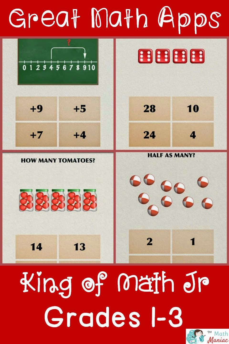 The Elementary Math Maniac: Great Math App: King of Math Junior
