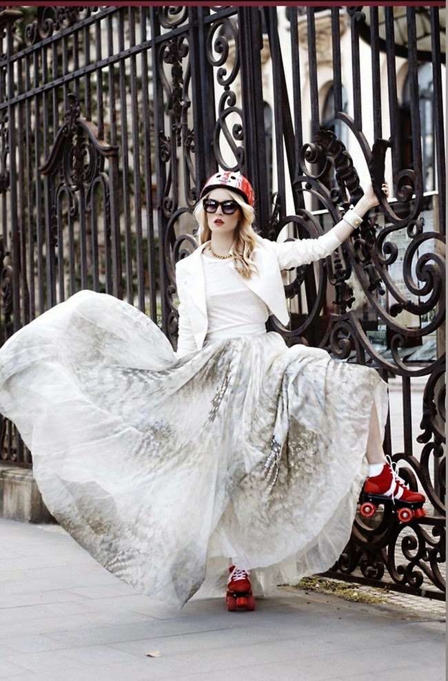 H&M Conscious 2015 Long Silk-Blend Skirt