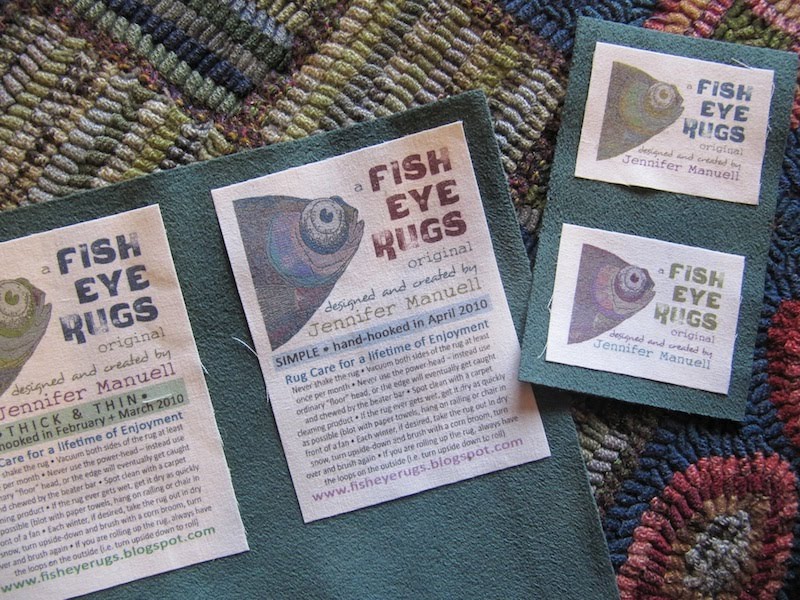 Fish Eye Rugs new label idea