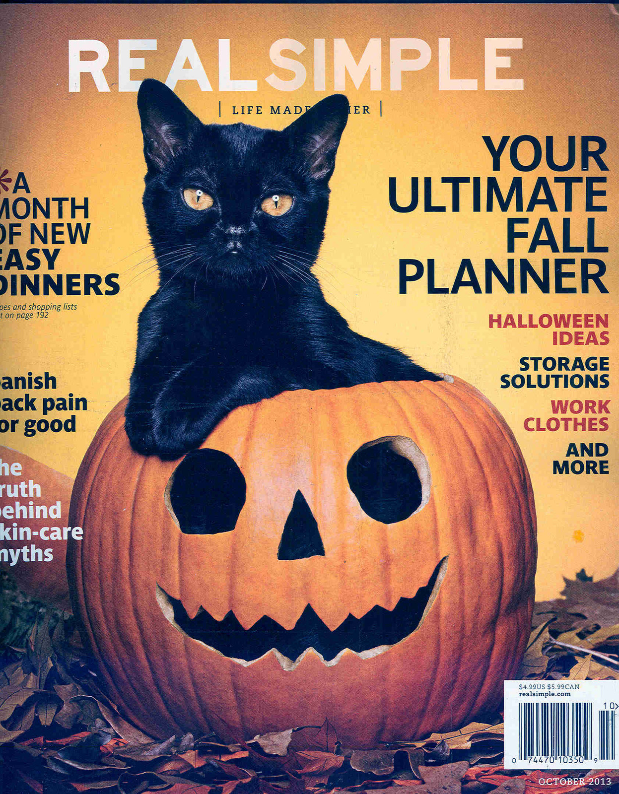 Vintage Halloween Collector Real Simple October 2013 Issue