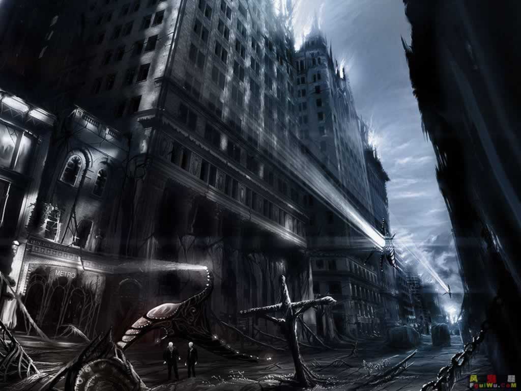 Horror Town Scary Wallpaper Scary Wallpaper Backgrounds