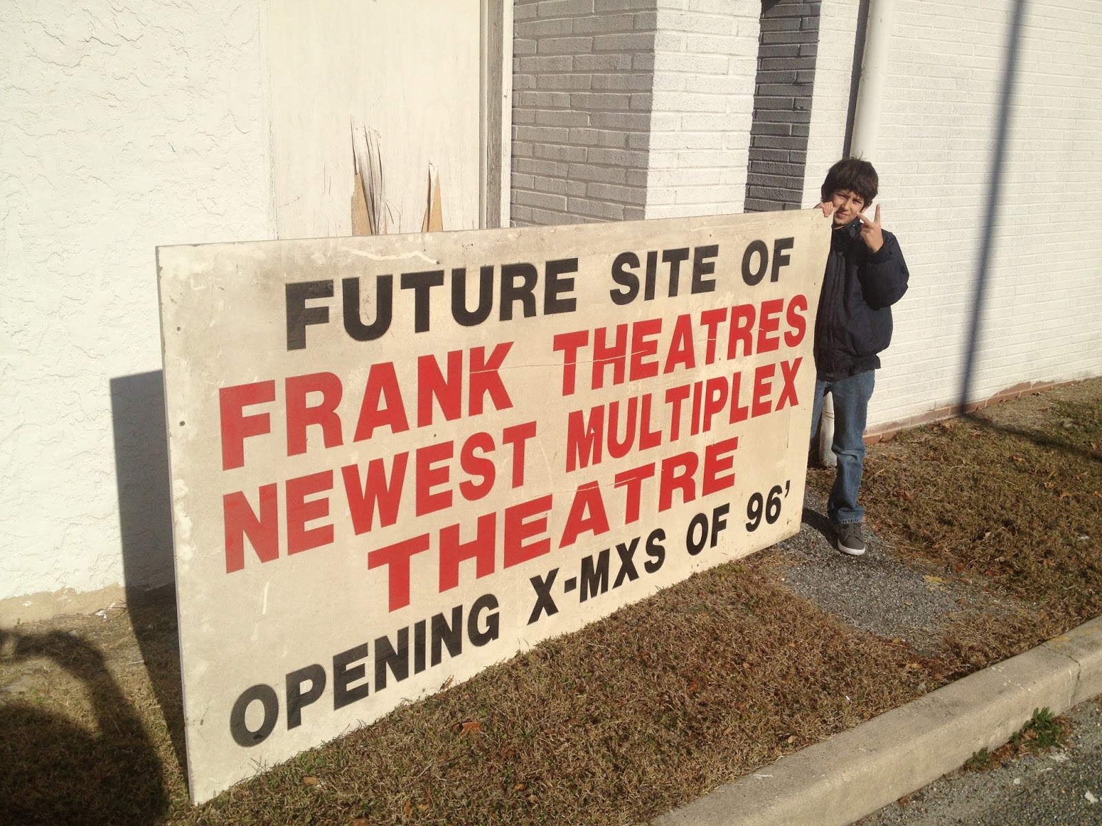 step off Old Movie Theater Sign