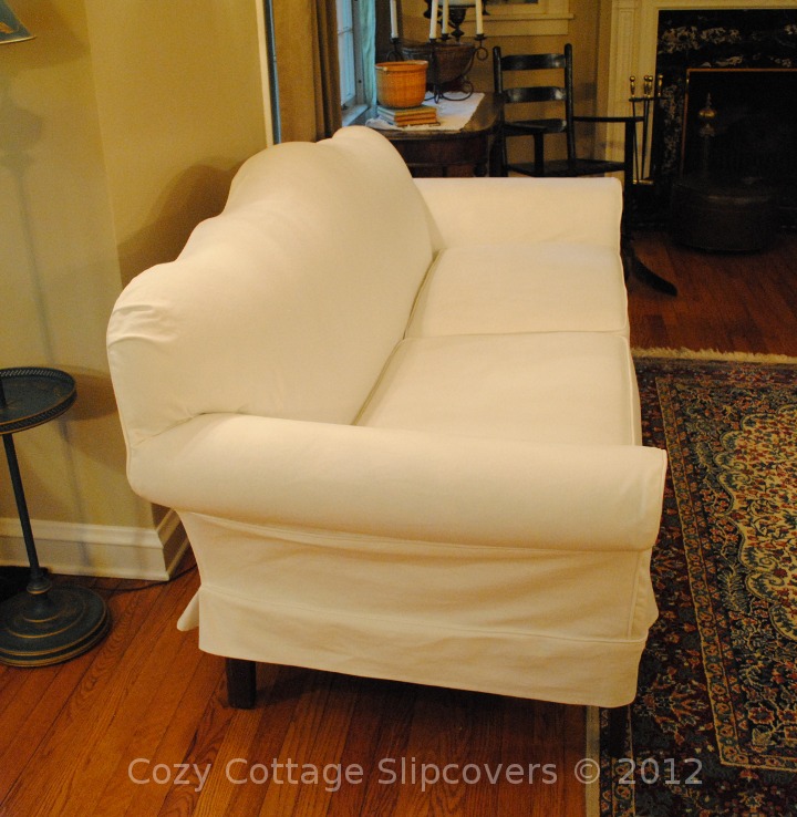 Cozy Cottage Slipcovers Camel Back Sofa