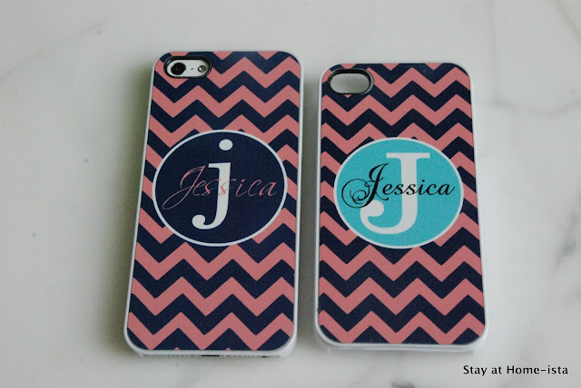 personalized iphone cover with chevrons and name