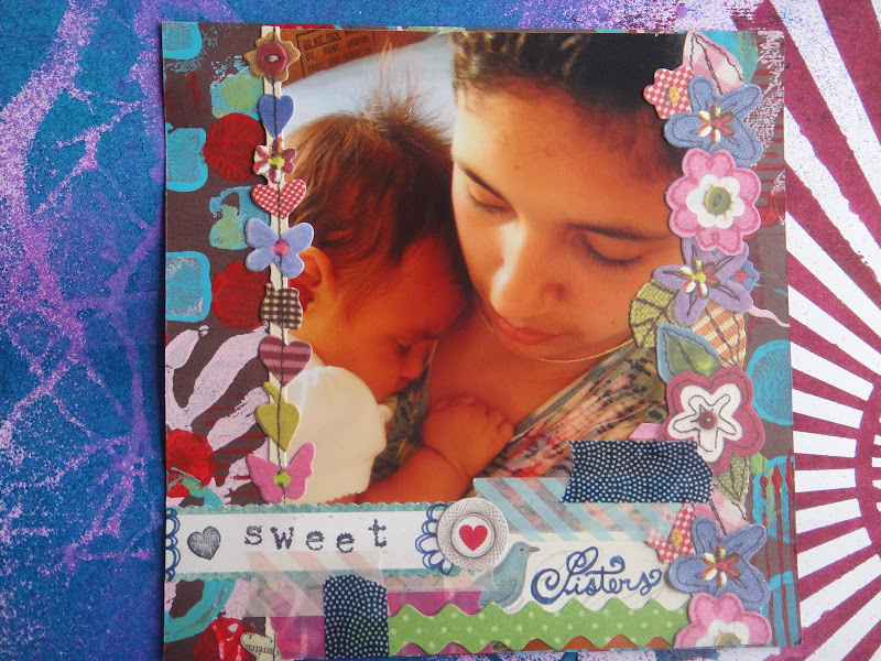 kinueko painting scrapbook pages