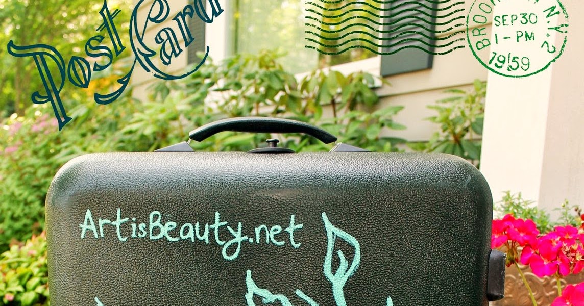 ART IS BEAUTY Customizing your THRIFT STORE luggage!