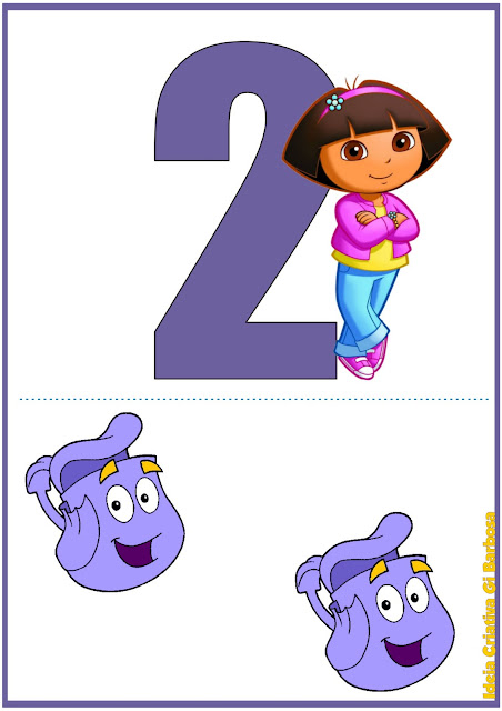 NUMERAIS DE PAREDE DORA AVENTUREIRA NUMERAIS DE PAREDE DORA AVENTUREIRA