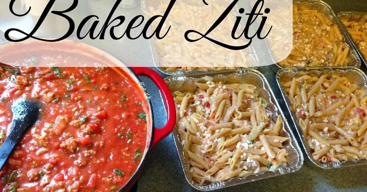 Freezer Meal Exchange Club Baked Ziti