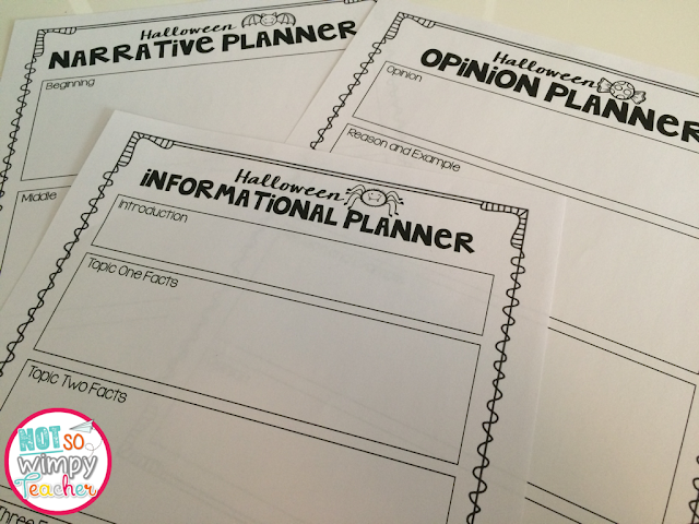 Diary of a Not So Wimpy Teacher: FREE Halloween Writing Menu