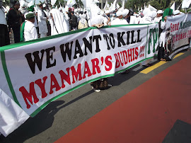 Saat Unjuk Rasa di HI dan Kedubes Myanmar