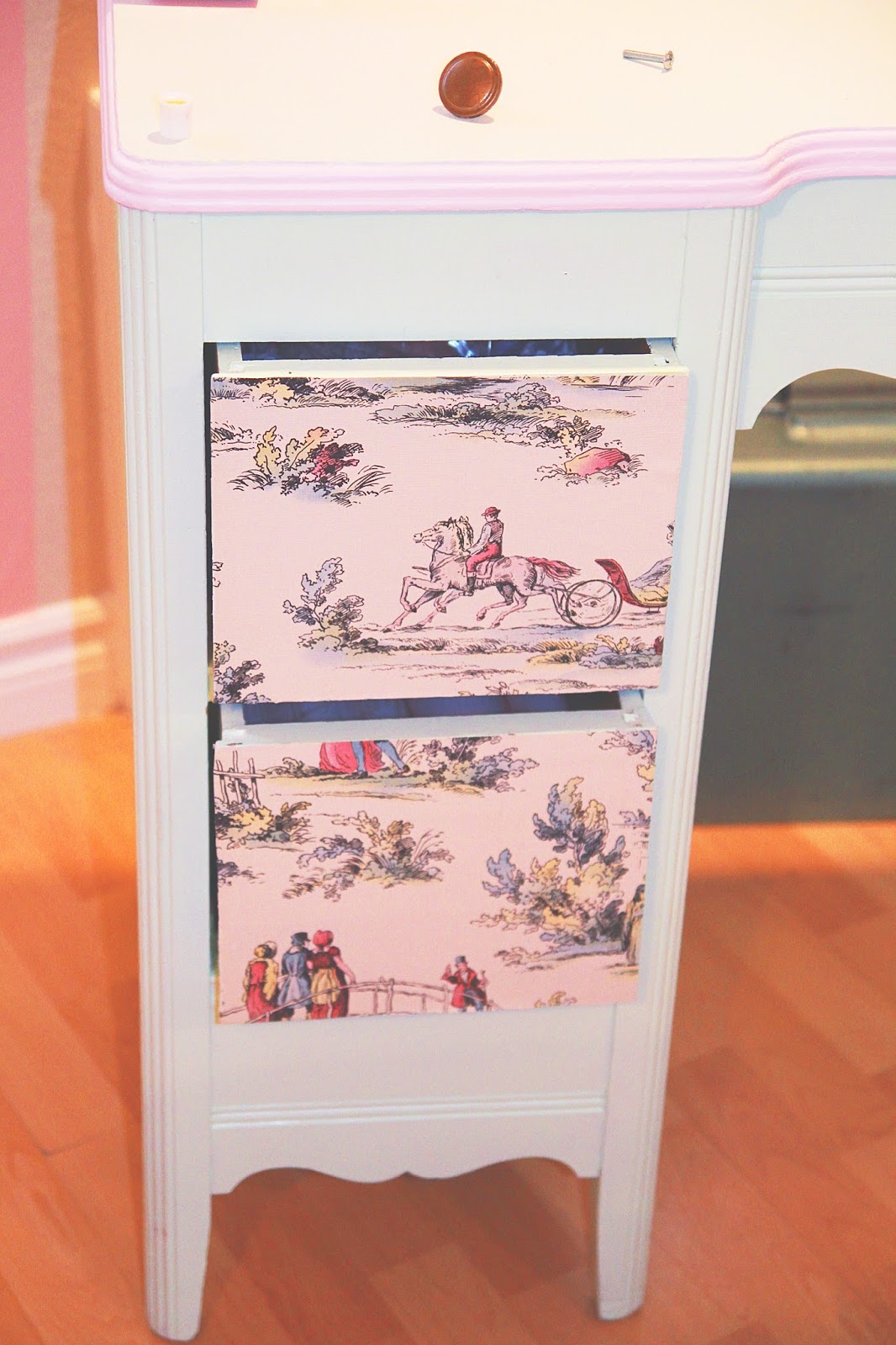 Steamfaerie diy Wallpaper Drawer Accents