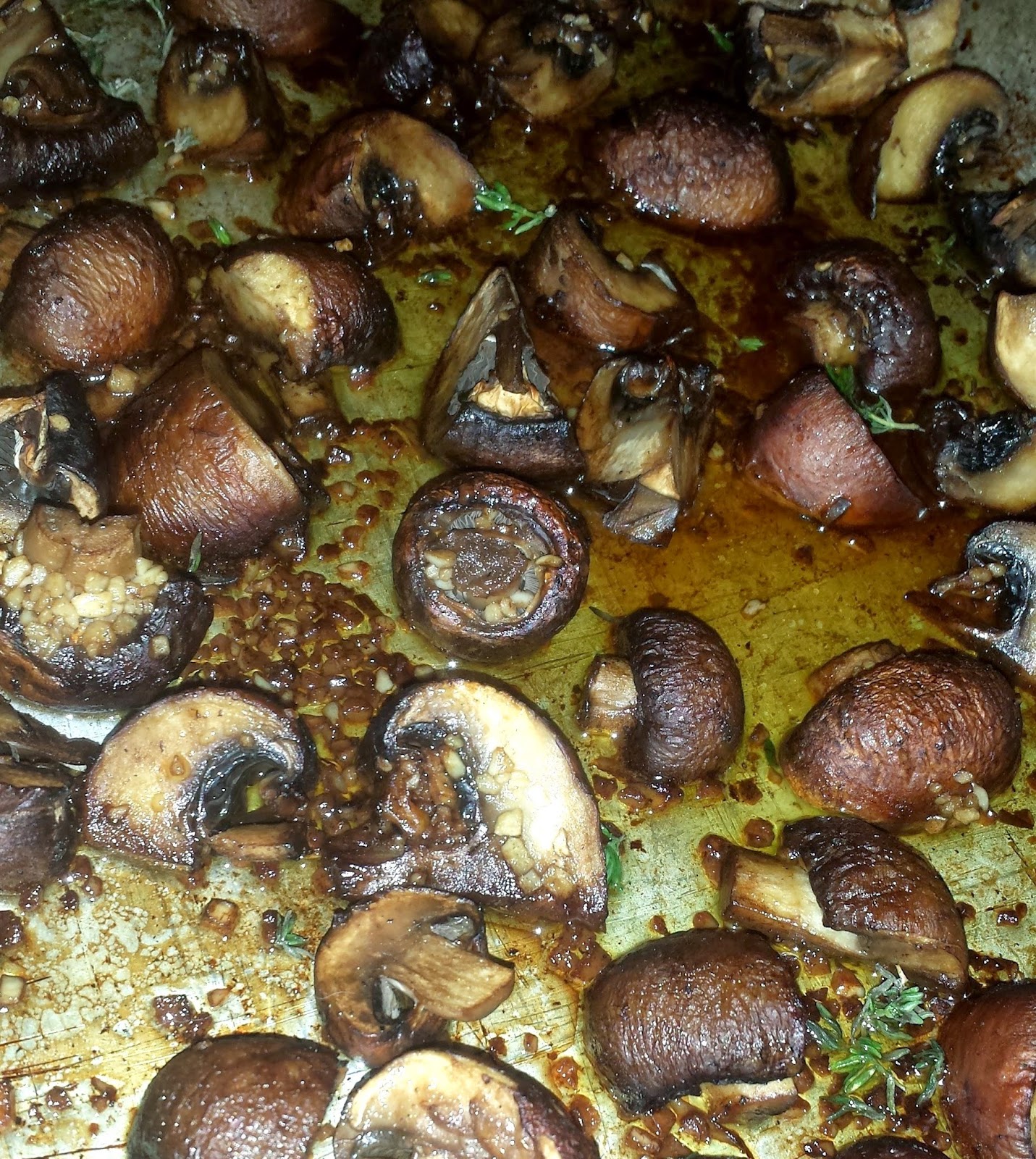 Rebecca's Amazing Creations Oven Roasted Balsamic Mushrooms