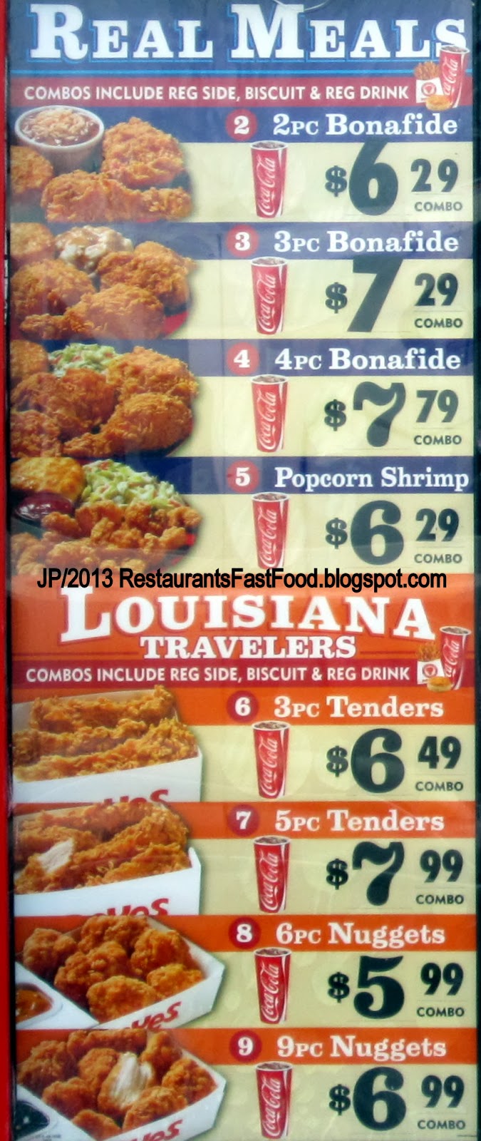 Restaurant Fast Food Menu McDonald's DQ BK Hamburger Pizza Mexican Taco