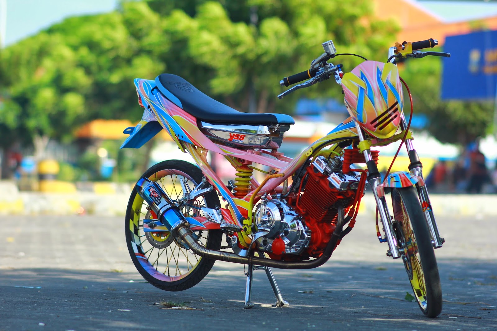 Modifikasi Satria Fu 150cc Drag Images