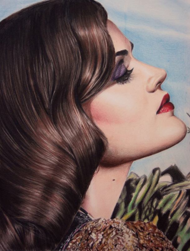 Lucy Hale Color Pencil Drawing By Valentina Zou