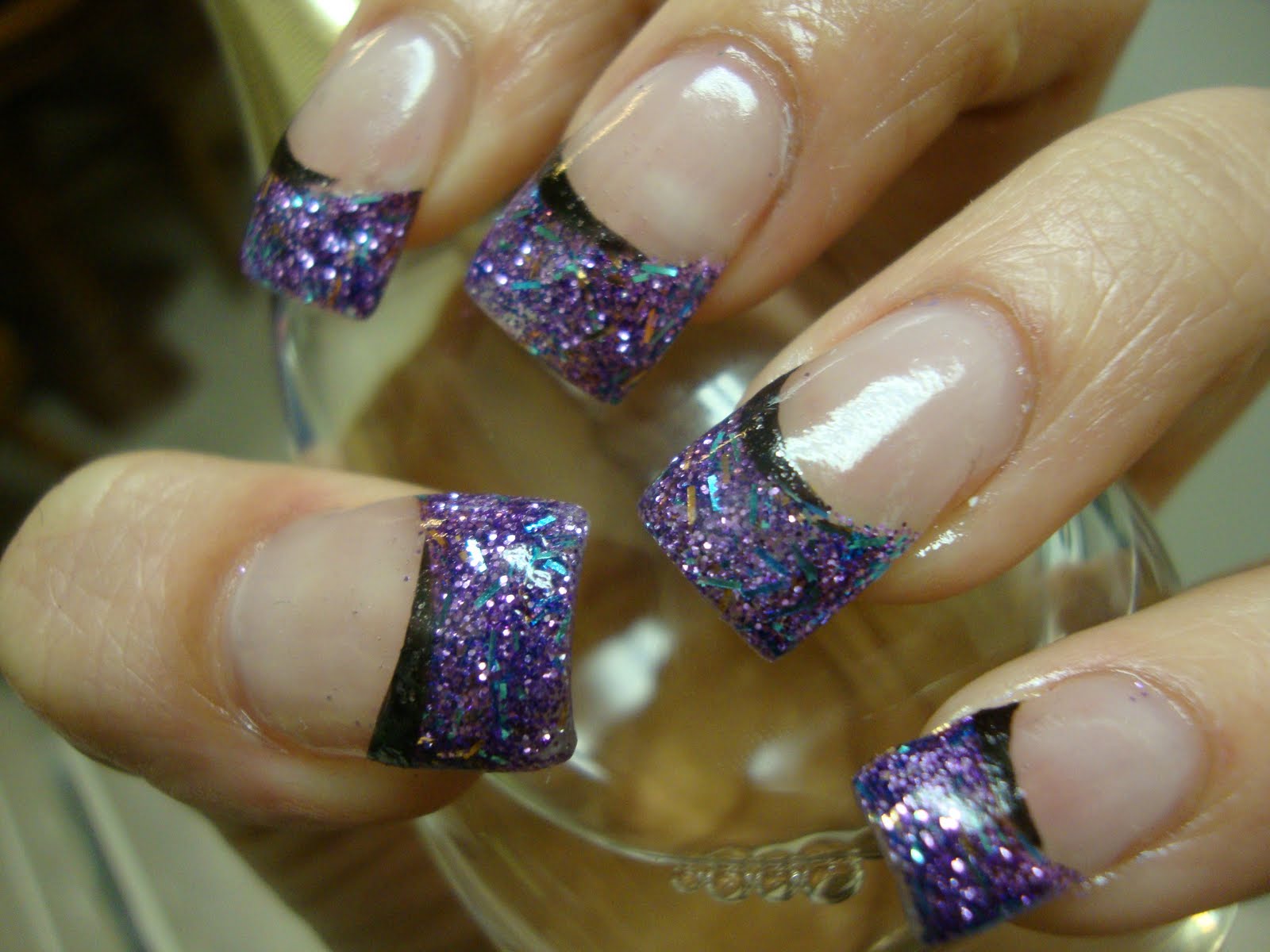 obsessed: Purple Glitter Acrylic Mix