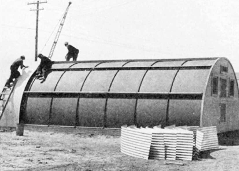 United States Navy Quonset Huts Seabees and the Assembly of the