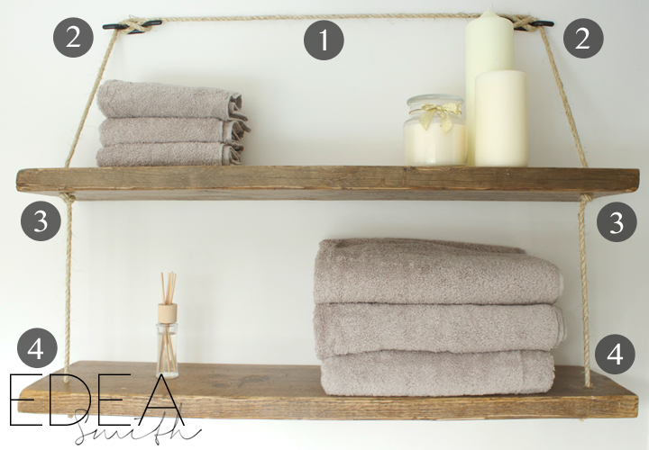DIY RECLAIMED WOOD BATHROOM SHELVES EDEA SMITH