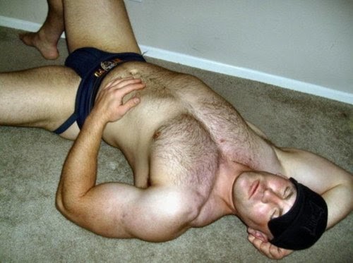 Hairy jock stud. 