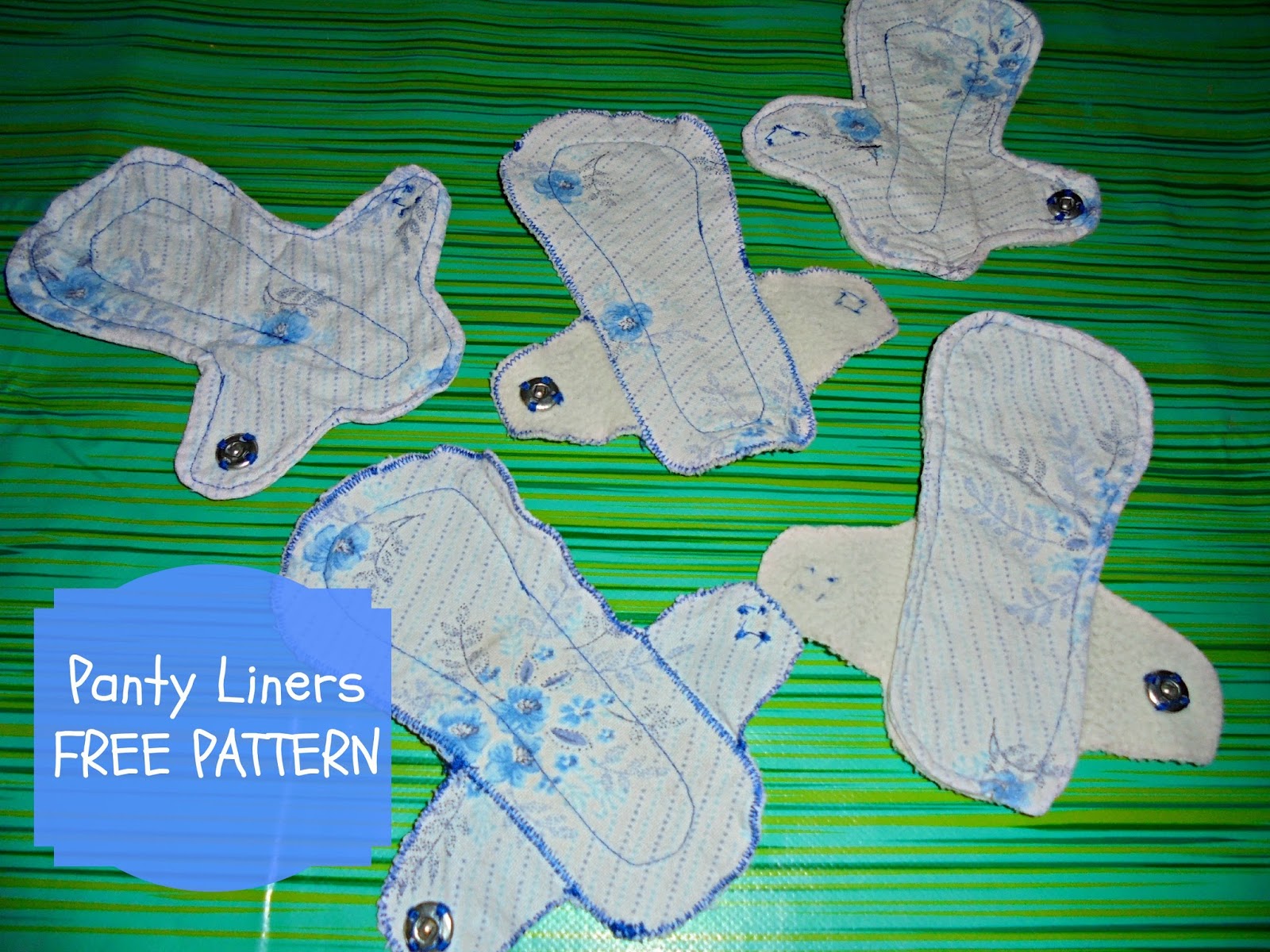 The Sweetest Pi Costura Pensos diários reutilizáveis molde GRÁTIS