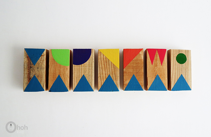 DIY graphic dominoes game for kids