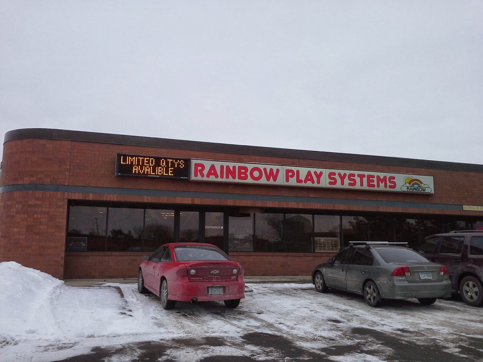 driving with the windows wide open Wear them out at Rainbow Play Systems