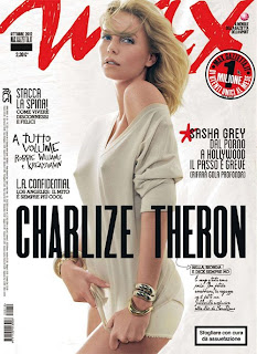 Charlize Theron graces the cover of Max Magazine Italy Oct 2012 issue