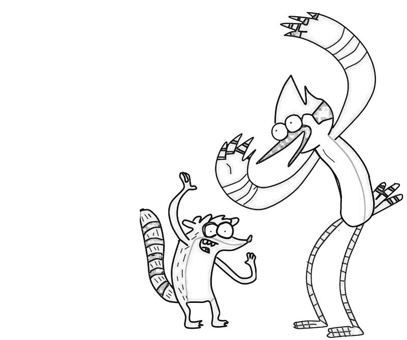 Mordecai Dance Coloring Pages mordecai-dance-coloring-pages