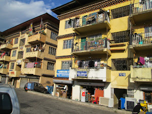 Common housing buildings in Thimphu city.