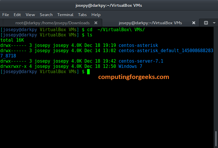 virtualbox vms virtualbox vms