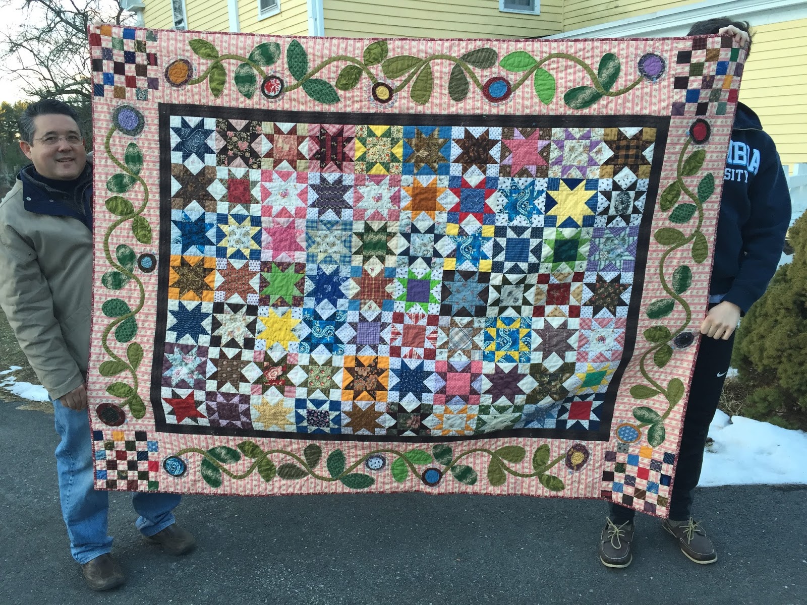 wabisabi quilts (Scrappy) Stars in a Time Warp finished