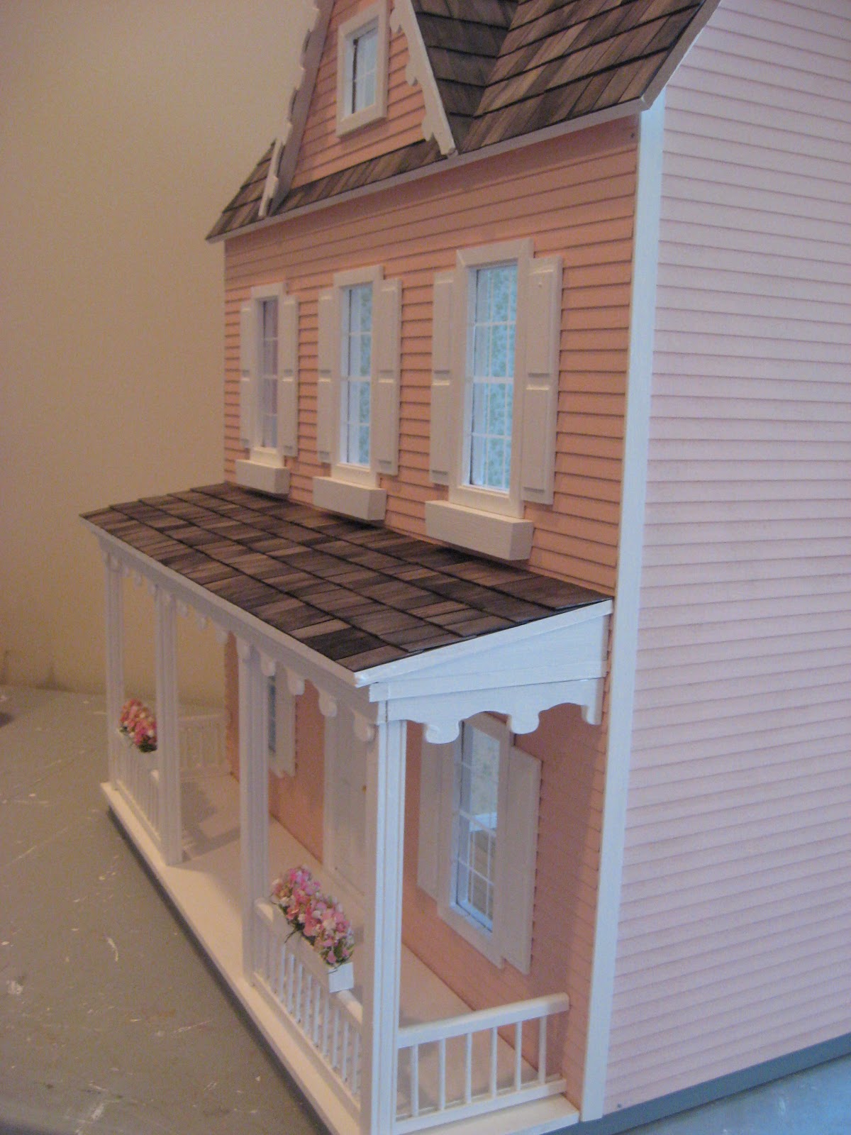 Little Darlings Dollhouses Building the Vermont Farmhouse Dollhouse