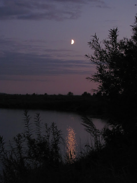 Вечер на реке Томь. Река и небо