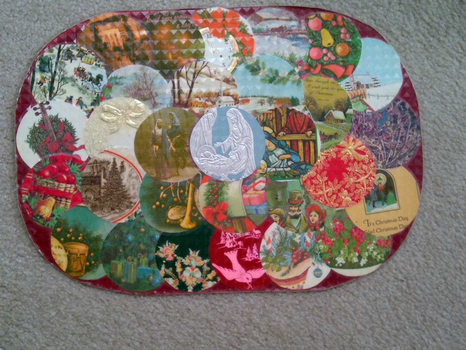 Stitches Thru Time Recycled CraftsGreeting Card Placemats