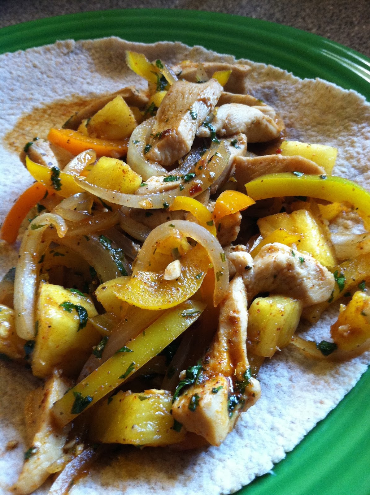 Husband Tested Recipes From Alice's Kitchen Pineapple Chicken Fajitas