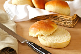 Homemade sandwich buns for hamburgers or Thanksgiving leftovers