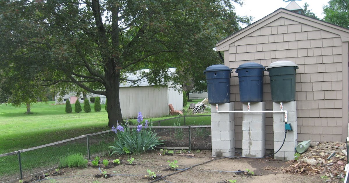 Open Nut Shell Multiple Rain Barrel Drip System (Part 2)