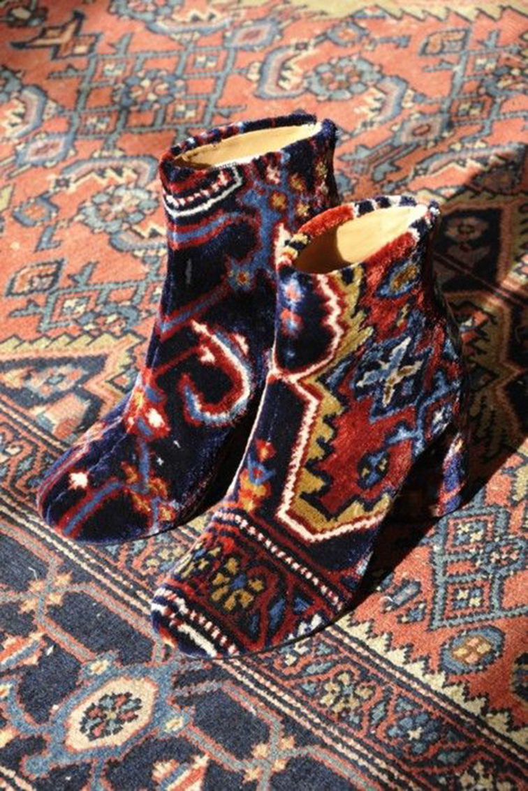 Psychedelic Margiel Carpet Boots from Margiela's S/S 2012 "throwback" collection Psychedelic Margiel Carpet Boots from Margiela's S/S 2012 "throwback" collection