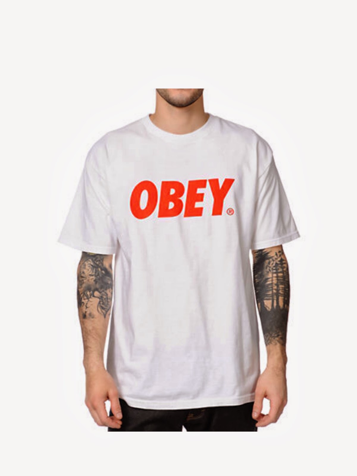 maglia obey bianca