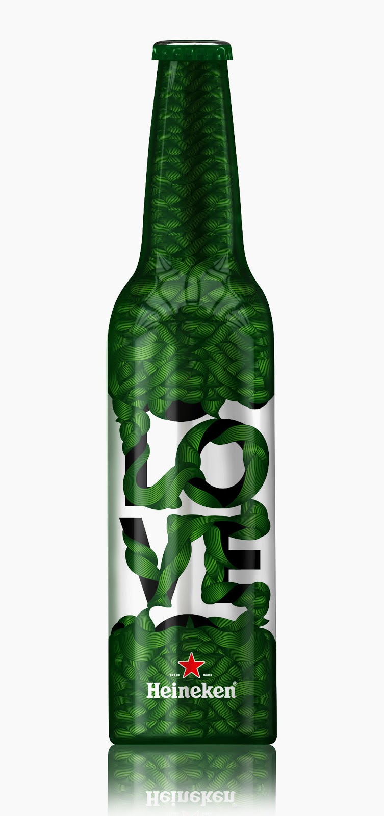 Heineken bottle design for Trafiq Bar & Club on Packaging of the World