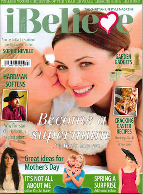 Sophie Neville featured on the cover of iBelieve magazine