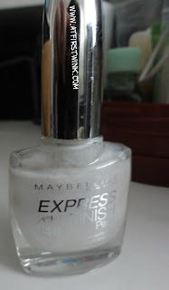 Maybelline express finish pearl nail polish - White dream