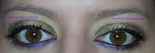 Gold and Purple Eye Look Vice Palette Urban Decay