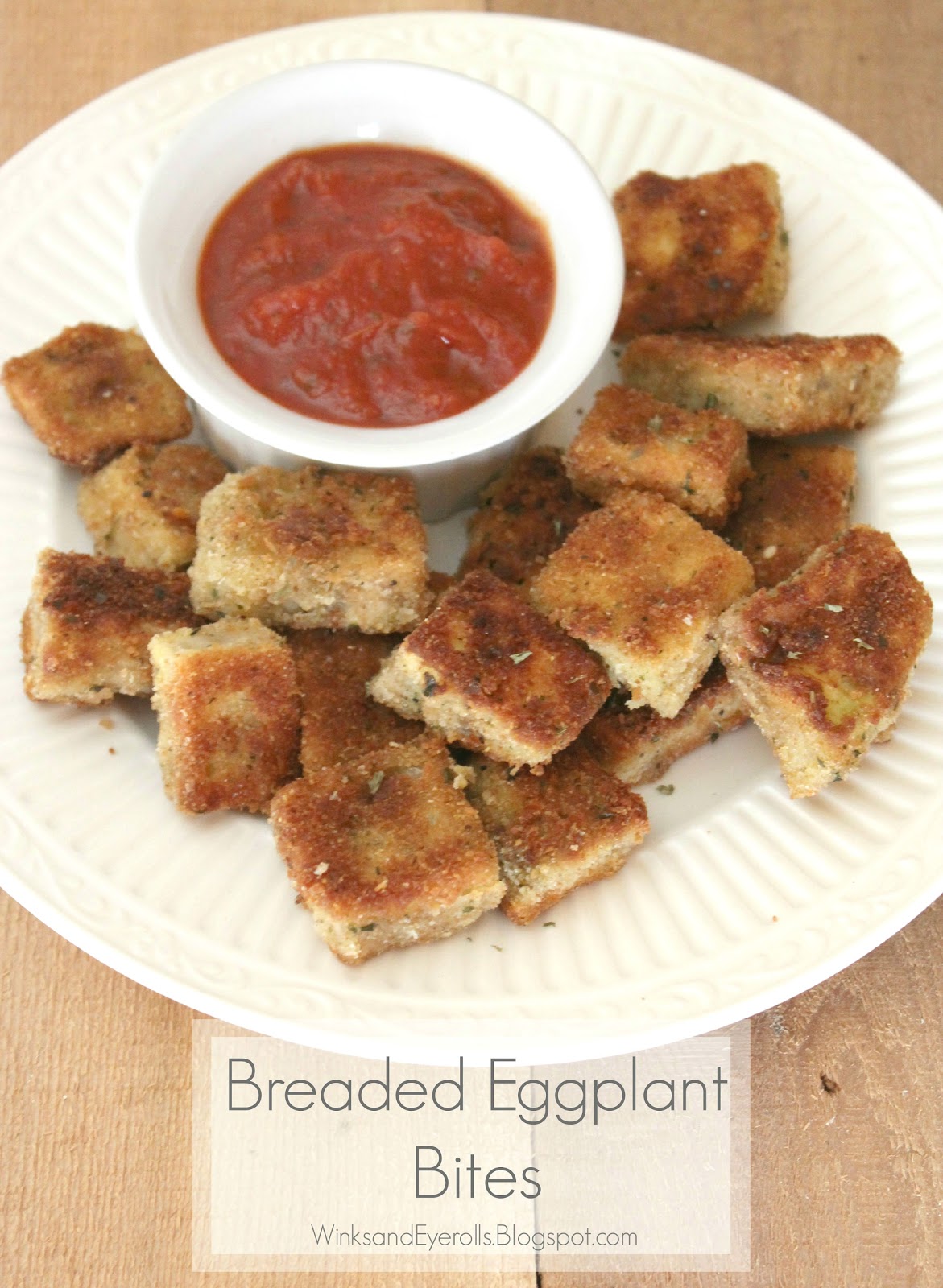 Beautifully Candid Breaded Eggplant Bites