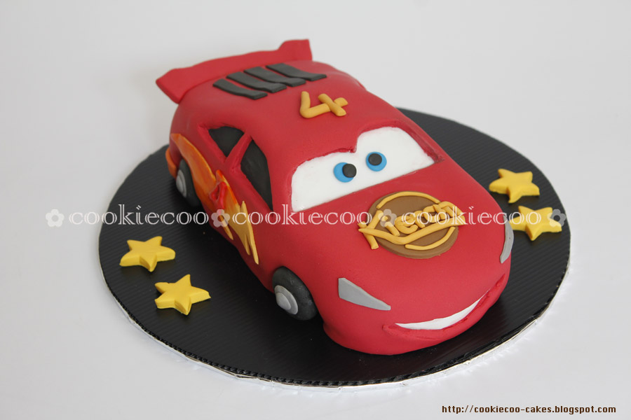 Cookiecoo Lightning Mcqueen 3d Cake For Kieran