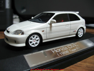 Honda Civic Type R 1998 EK9 scale model
