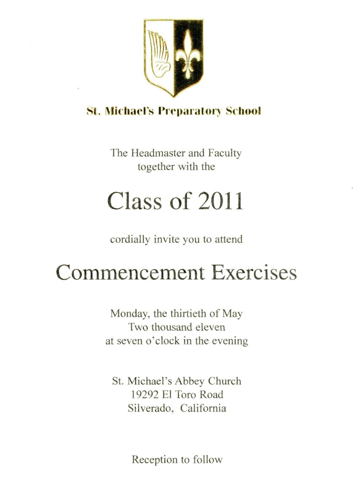 Program High School Graduation Ceremony